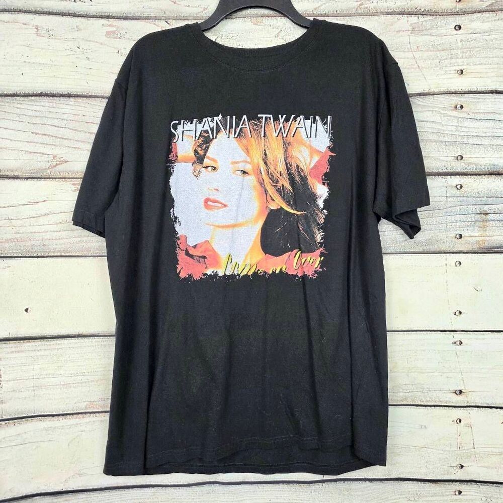 Shania Twain XXL Black Graphic Tee